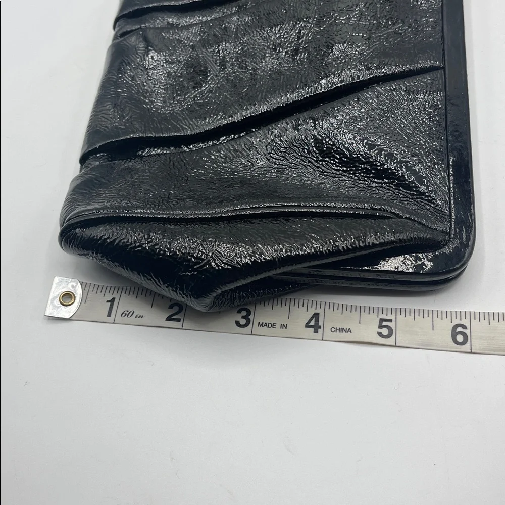 HOBO black patent leather handbag